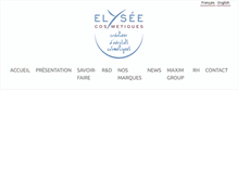Tablet Screenshot of elysee-cosmetiques.fr